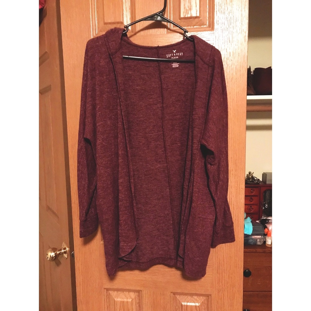 Maroon Hooded Sweater